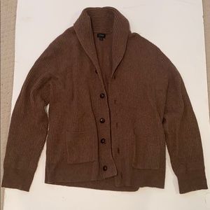J. Crew brown wool cardigan